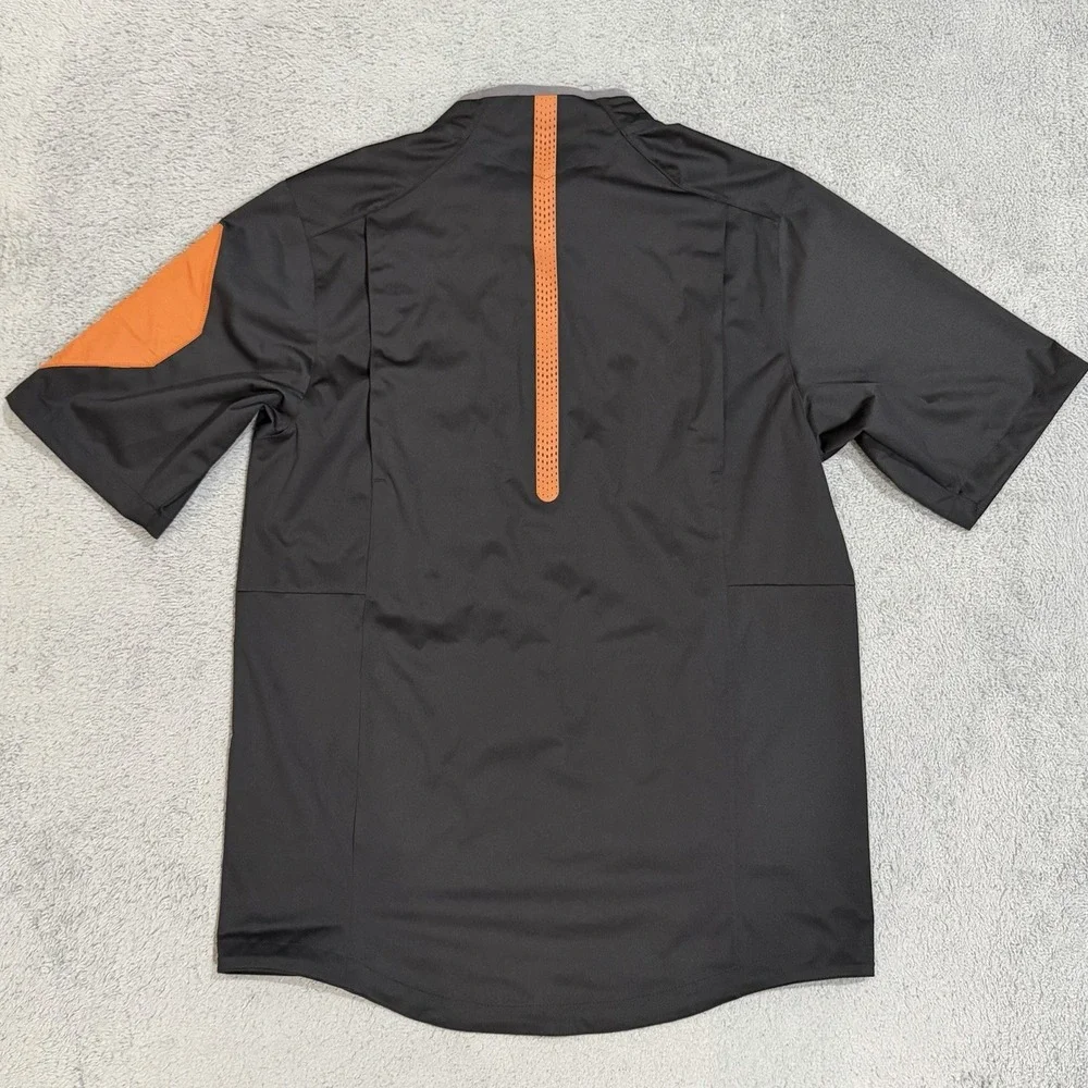 Nike Team Issued Texas Longhorns Men's S Coaches Jacket 1/2 Zip Windbreaker S/S